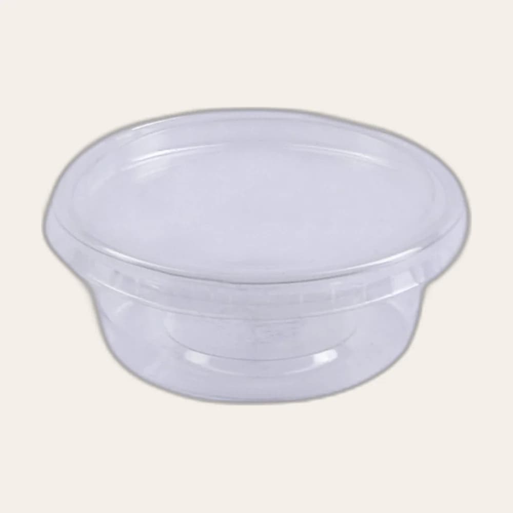 Container 2oz - Sauce Clear / Black (K-73-2)