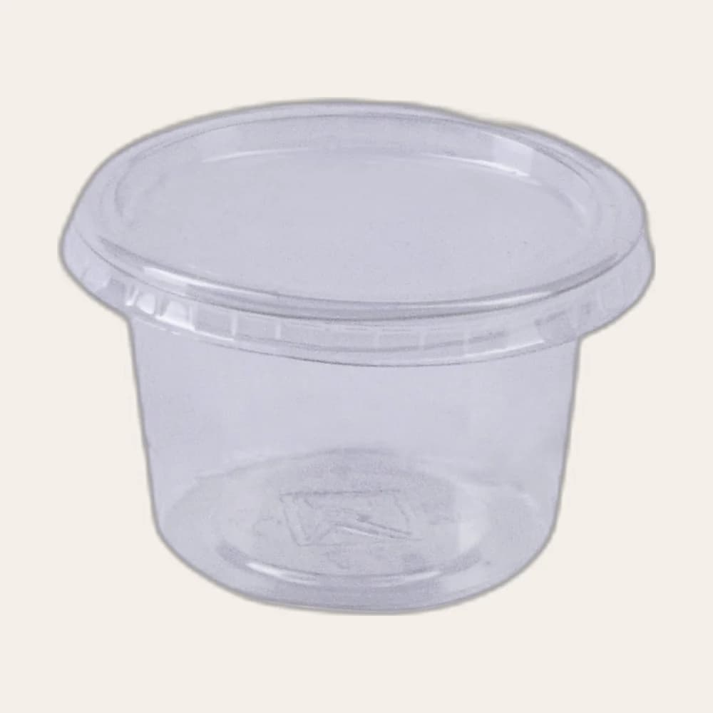 Container 3oz - Sauce Clear / Black (K-73-3)