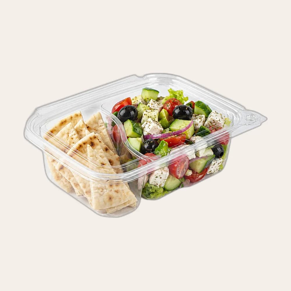 Rectangular Hinged Container 900mm Divided (HCT - 2)