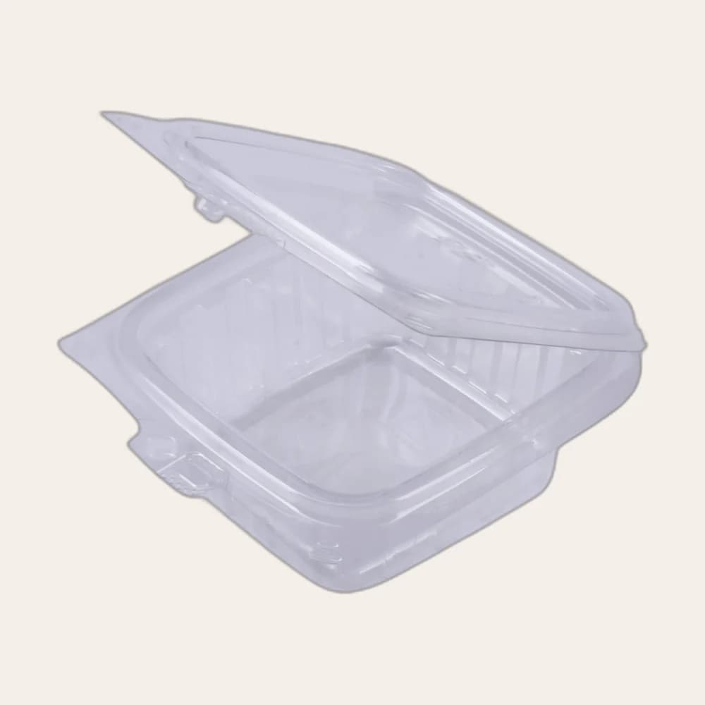 Square Hinged Container 6oz 250ml (SH-1A PET)