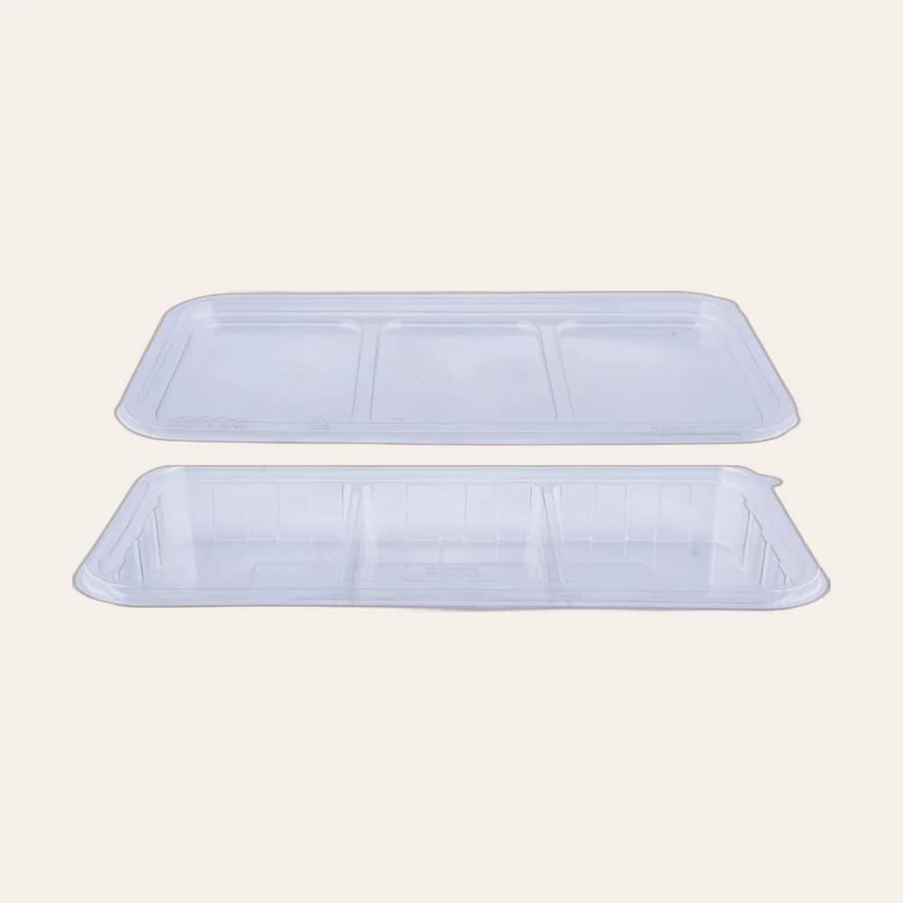 غطاء عبوه مستطيله مقسم 300 ملي (LBRT-D)